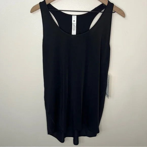 NWT Lululemon Essential Tank Women's Size 12 Black Athleticwear Yoga Spring - Picture 3 of 8